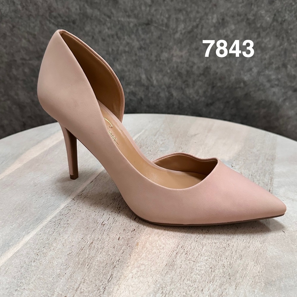 Jessica Simpson Womens 9M Blush Pink dOrsay Pointed Toe Stiletto Heel Pumps